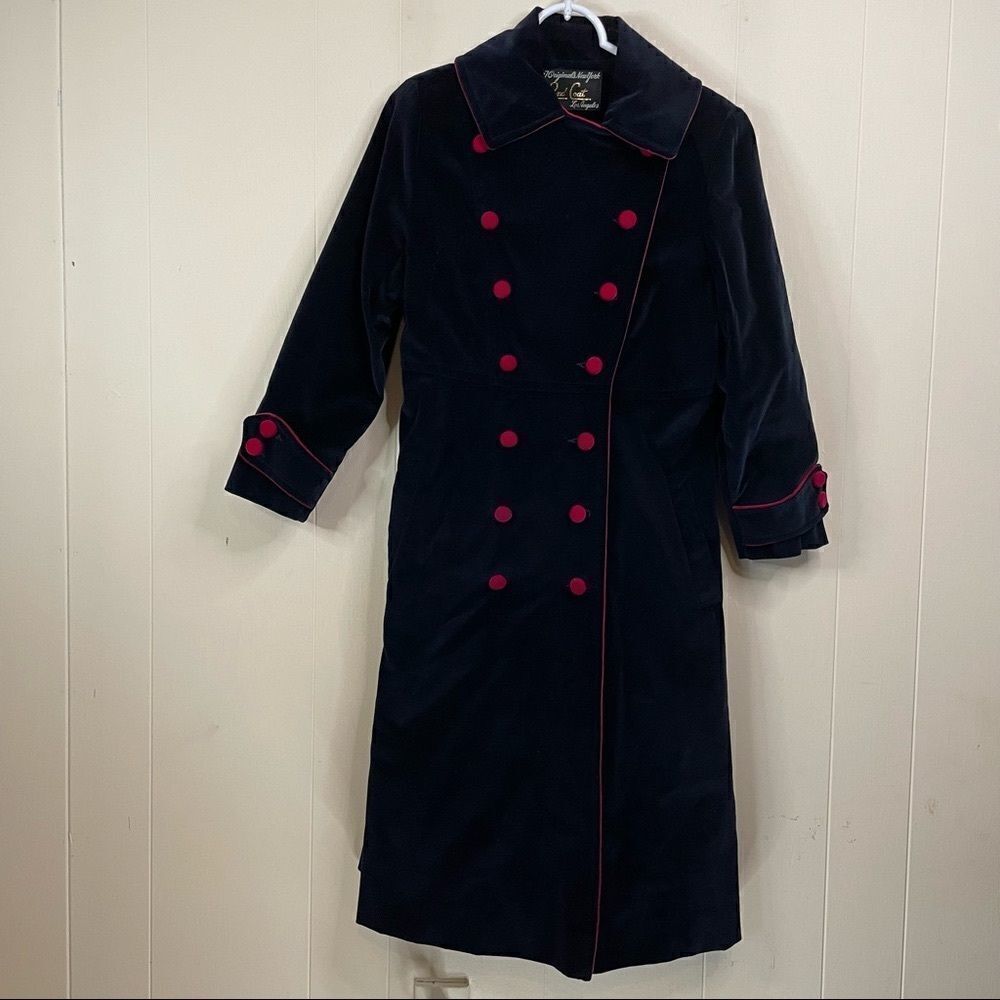 Vintage 60&acirc;s 77 Originals New York Velvet Military Opera Coat